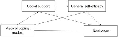 Social support and self-efficacy multiply mediate the relationship between medical coping style and resilience in patients with type A aortic dissection